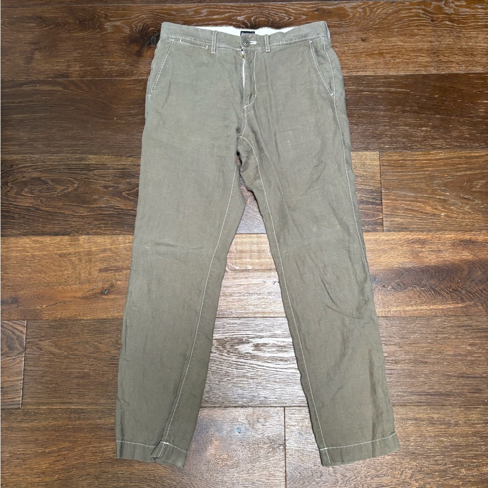 Men's J Crew 770 Straight Linen pant Sz 30
